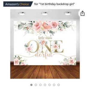 Little Miss Onederful Backdrop